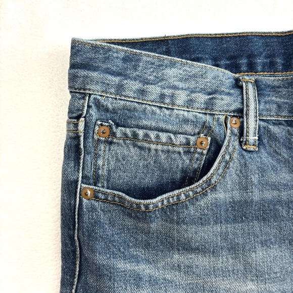 Urban Outfitter BDG ButtonFly Midrise Raw Hem 100% Cotton Breezy Jean Short (27) - Picture 4 of 16